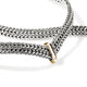 Yellow Gold and Sterling Silver 6MM Icon Link Necklace