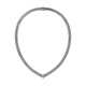 Yellow Gold and Sterling Silver 6MM Icon Link Necklace