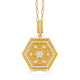 Yellow Gold Byzantine Diamond Pendant Necklace