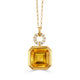 Limoncello Citrine & Diamond Necklace