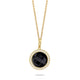 Gatsby Black Onyx Circle Necklace