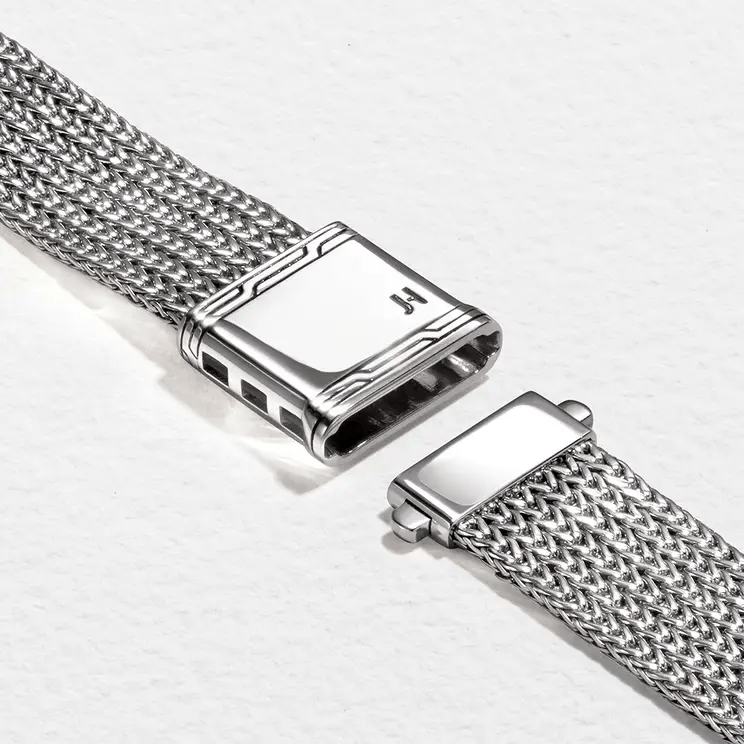 Sterling Silver 18MM Smart Watch Strap