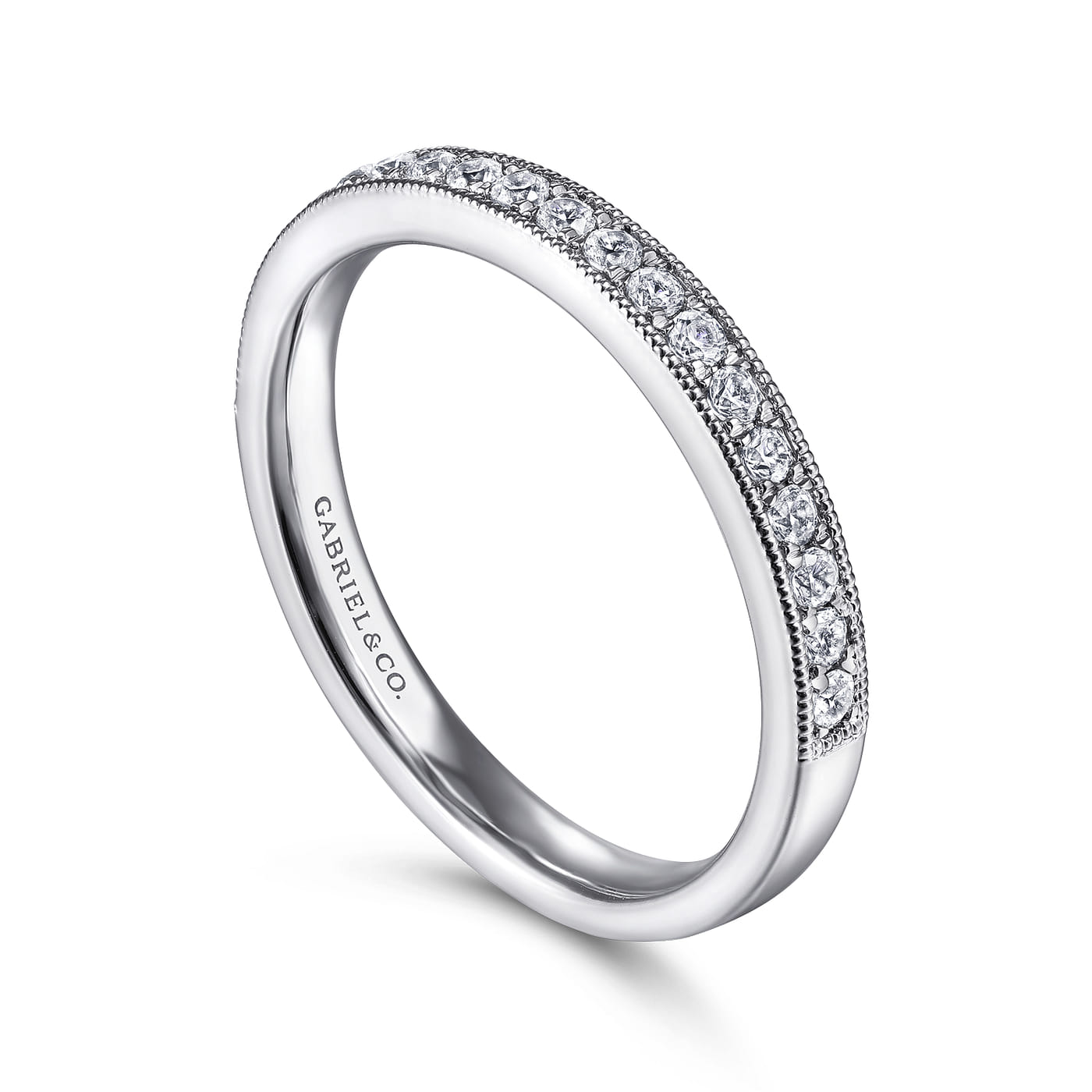 Channel Set Diamond Wedding Band