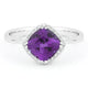 Cushion Shaped Amethyst Ring