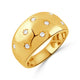 Scattered Diamond Dome Ring