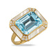 Mykonos Blue Topaz & Diamond Ring