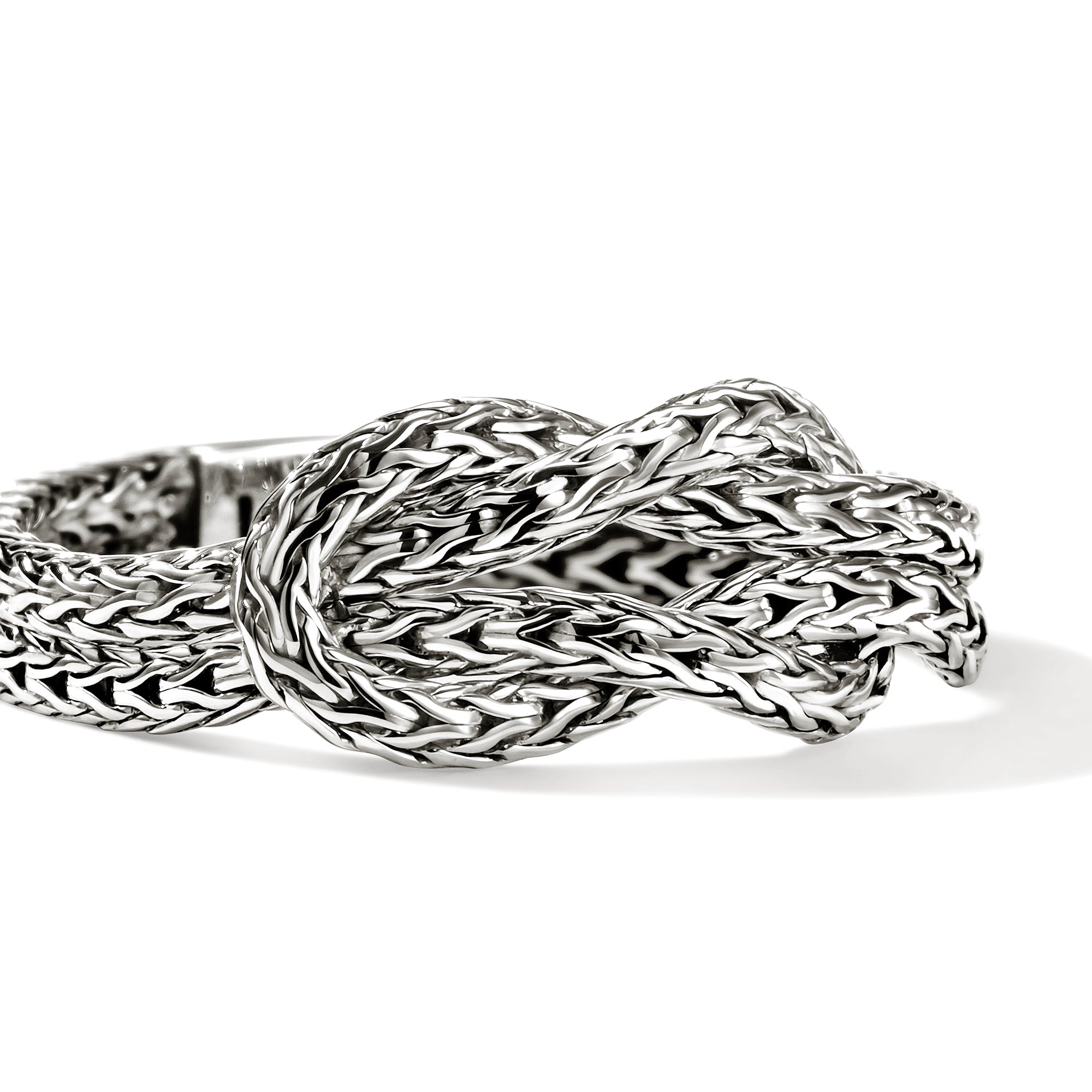 John Hardy Sterling Silver Love Knot Chain Ring