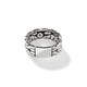 Men's Sterling Silver Carved Chain Band Ring