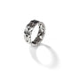 Men's Sterling Silver Carved Chain Band Ring