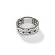 Men's Sterling Silver Carved Chain Band Ring
