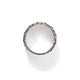 Men's Sterling Silver Carved Chain Band Ring