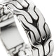 Men's Sterling Silver Carved Chain Band Ring