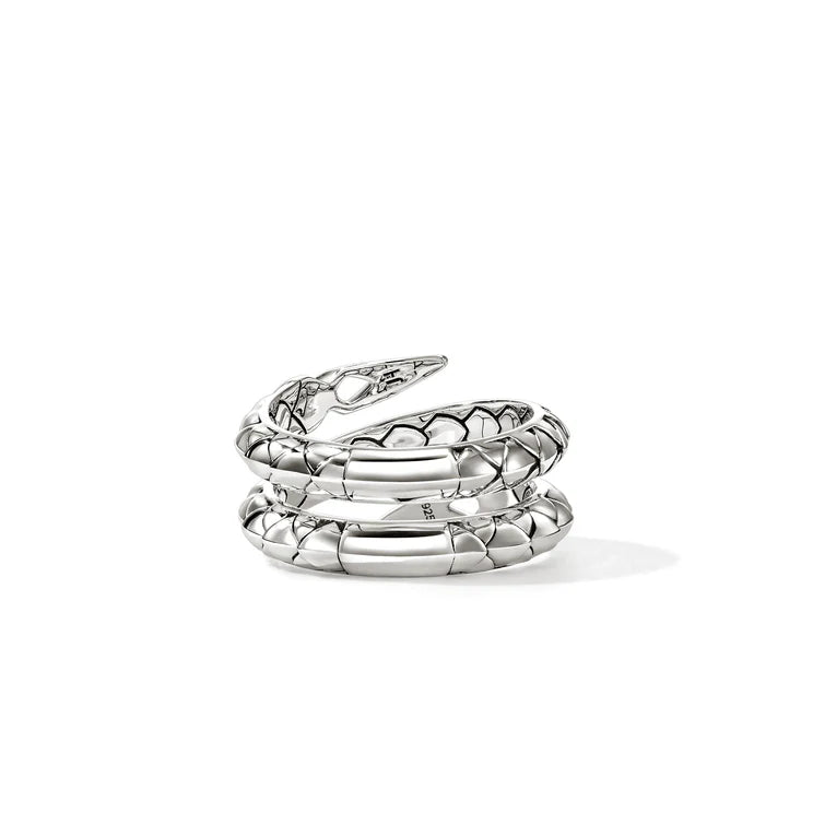 Pave Diamond Naga Coiled Ring