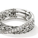 John Hardy Sterling Silver Crossover Ring with Pave Diamonds