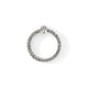 Sterling Silver Icon Link Diamond Bar Ring