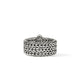 John Hardy Sterling Silver Icon Link Ring with Pave Diamonds, Size 6