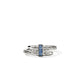 Sterling Silver Blue Sapphire Spear Wrap Ring