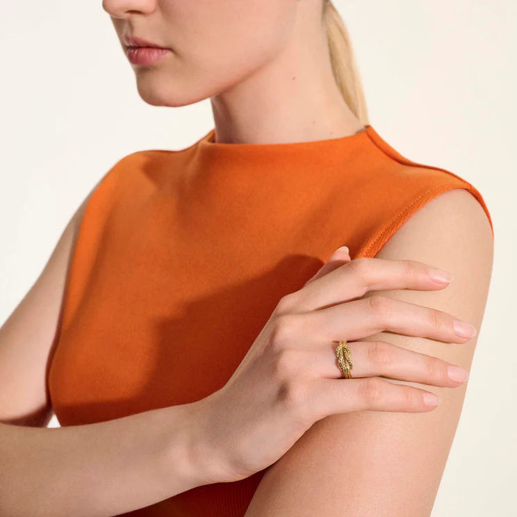 Yellow Gold 3.6MM Love Knot Ring