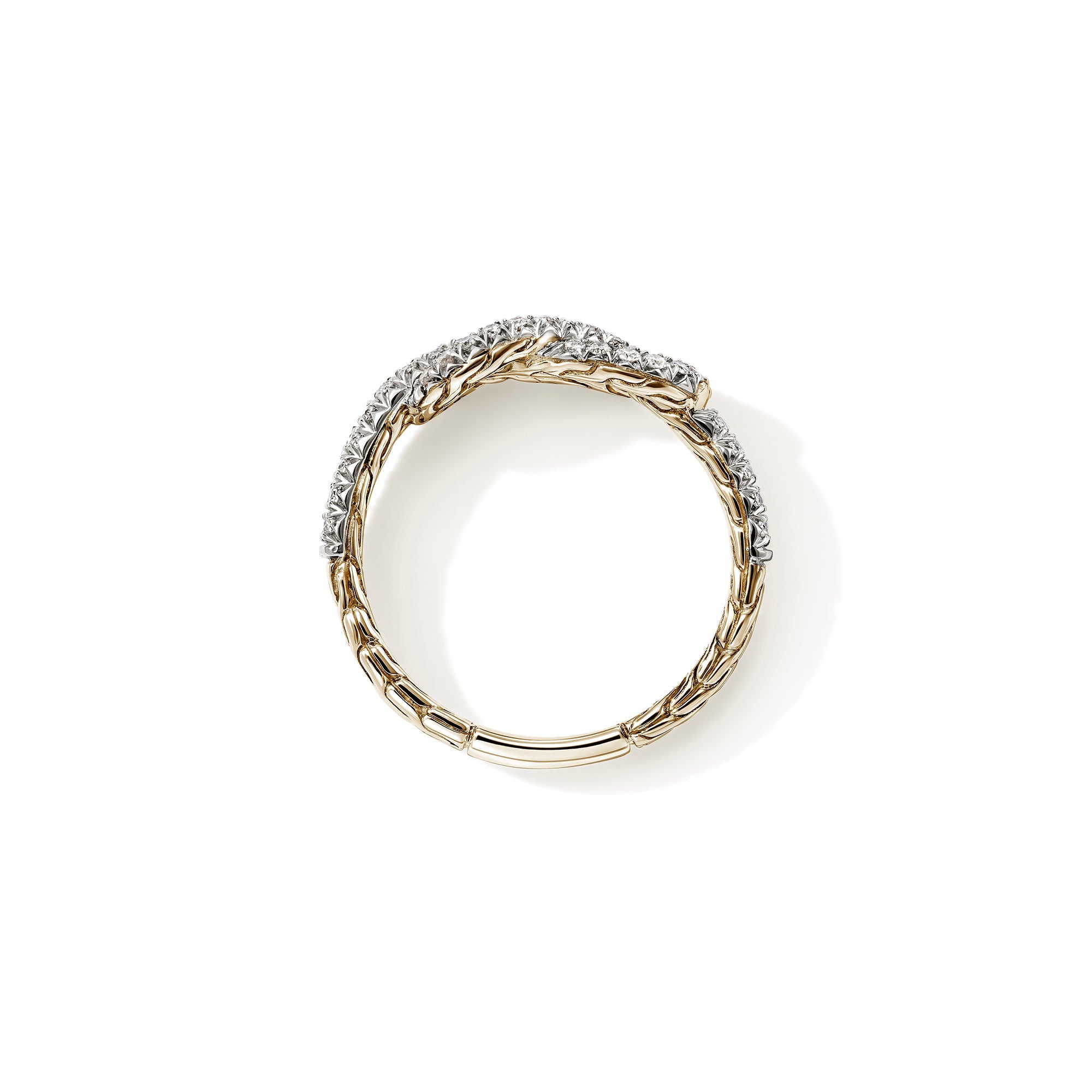 John Hardy 14K Yellow Gold Love Knot Ring with Diamonds