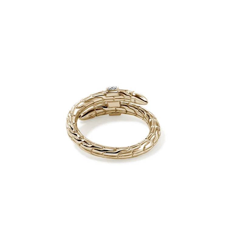 Yellow Gold Diamond Spear Ring