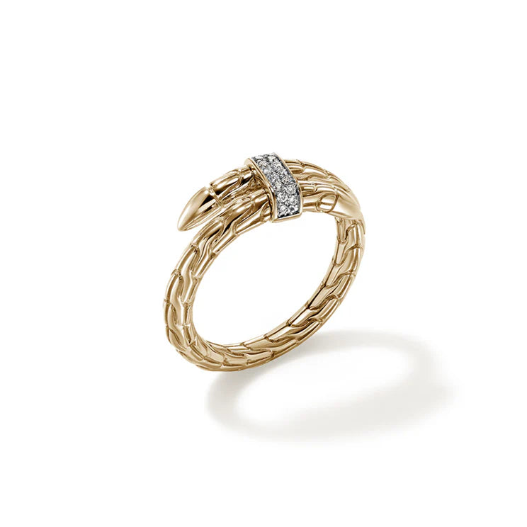 Yellow Gold Diamond Spear Ring