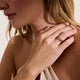 Yellow Gold Diamond Spear Ring
