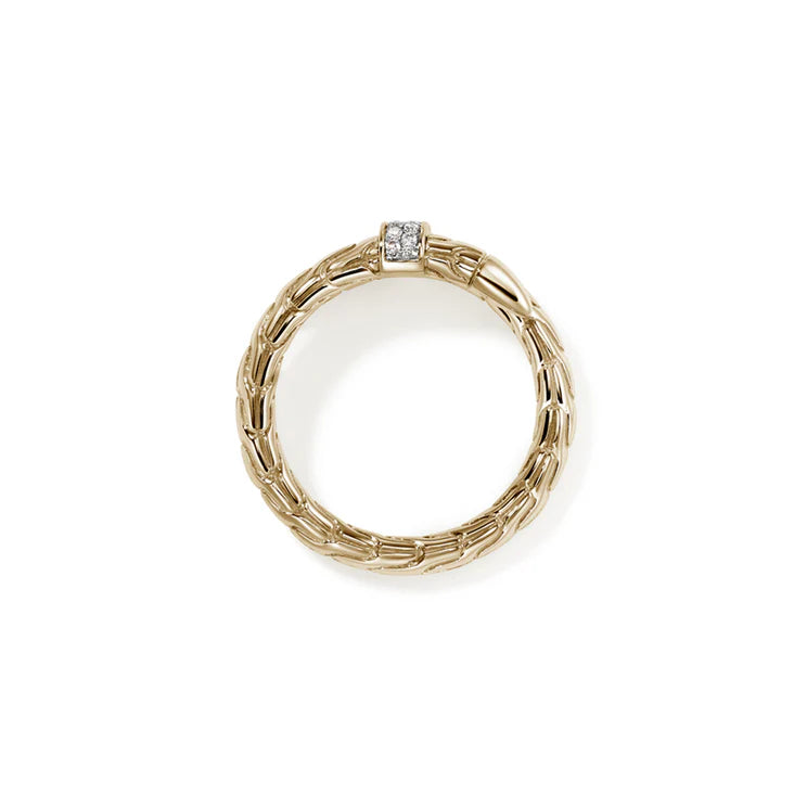 Yellow Gold Diamond Spear Ring