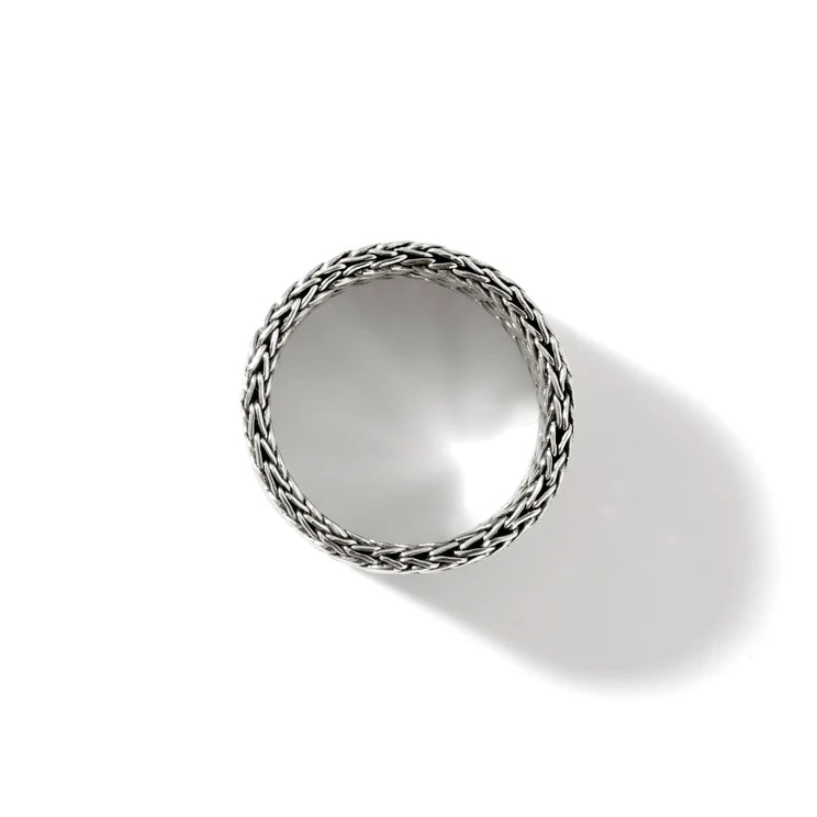 Sterling Silver Icon Link Chain Ring