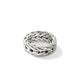 Hammered Sterling Silver Woven Chain Ring