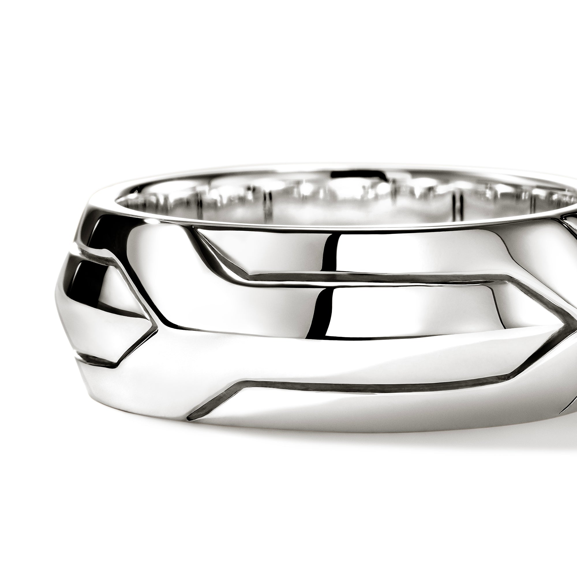 John Hardy Men's Sterling Silver Icon 50 Band Ring