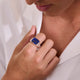 Sterling Silver and Lapis Lazuli Signet Ring
