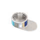 John Hardy Sterling Silver and Yellow Gold Ring with Mother of Pearl, Turquoise and Lapis Lazuli