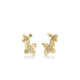 Double Diamond Princess Star Climber Earrings