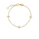 Love by the Inch 3-Station Flower Bracelet