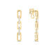 Yellow Gold Navarra Diamond 3 Link Drop Earrings