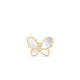 Yellow Gold Jasmine Mother Of Pearl and Diamond Butterfly Ring