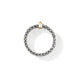 Sterling Silver and Yellow Gold 9MM Icon Link Bar Ring