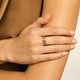 Yellow Gold & Sterling Silver Spear Diamond Wrap Ring