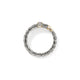 Yellow Gold & Sterling Silver Spear Diamond Wrap Ring