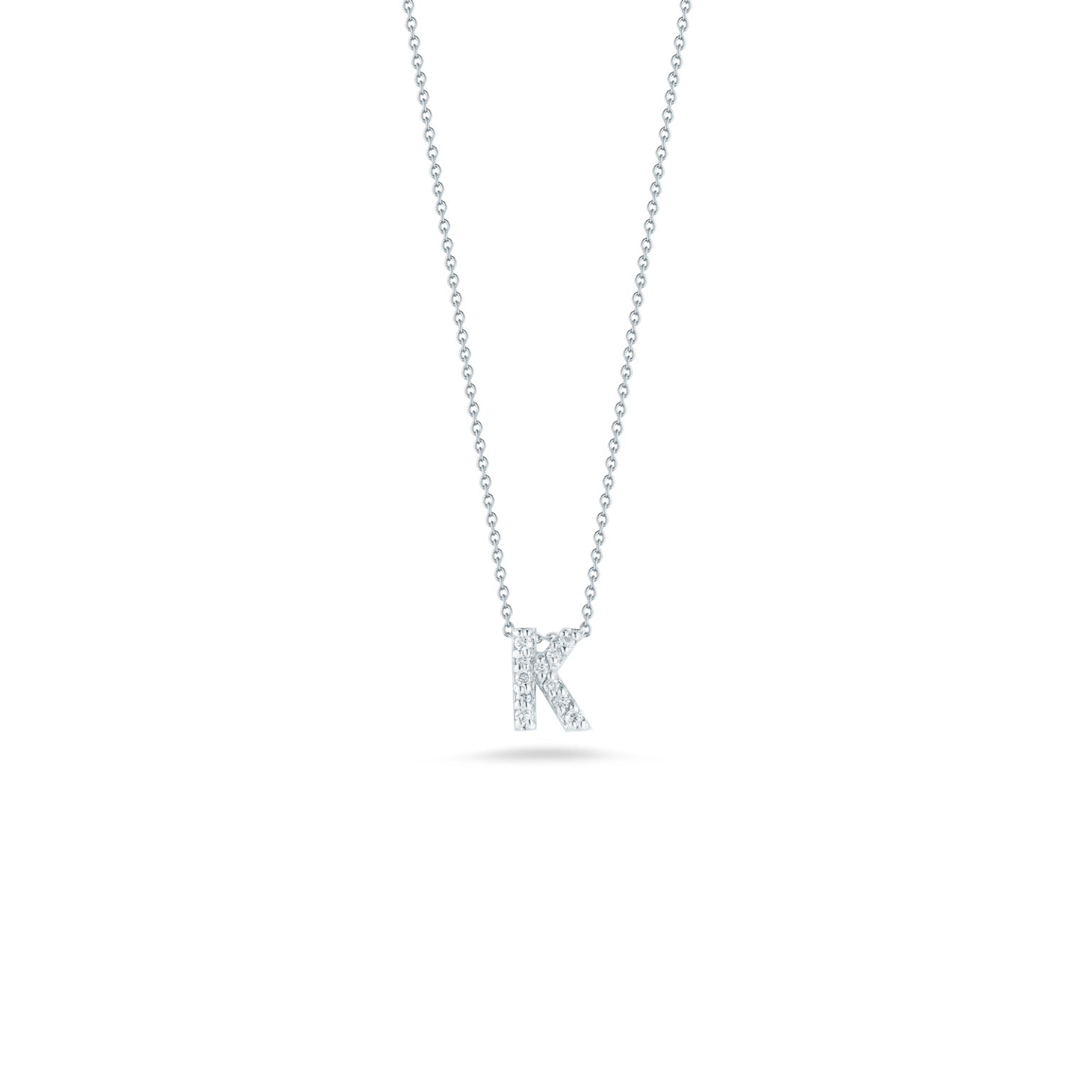 Tiny Treasures Diamond Love Letter "K" Necklace