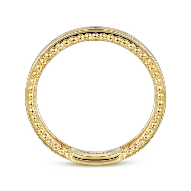 Bujukan Diamond Bezel Wide Ring