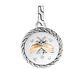 Sterling Silver and Yellow Gold Firefly Diamond Pendant