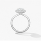 Vela Halo Engagement Ring with Diamond Band