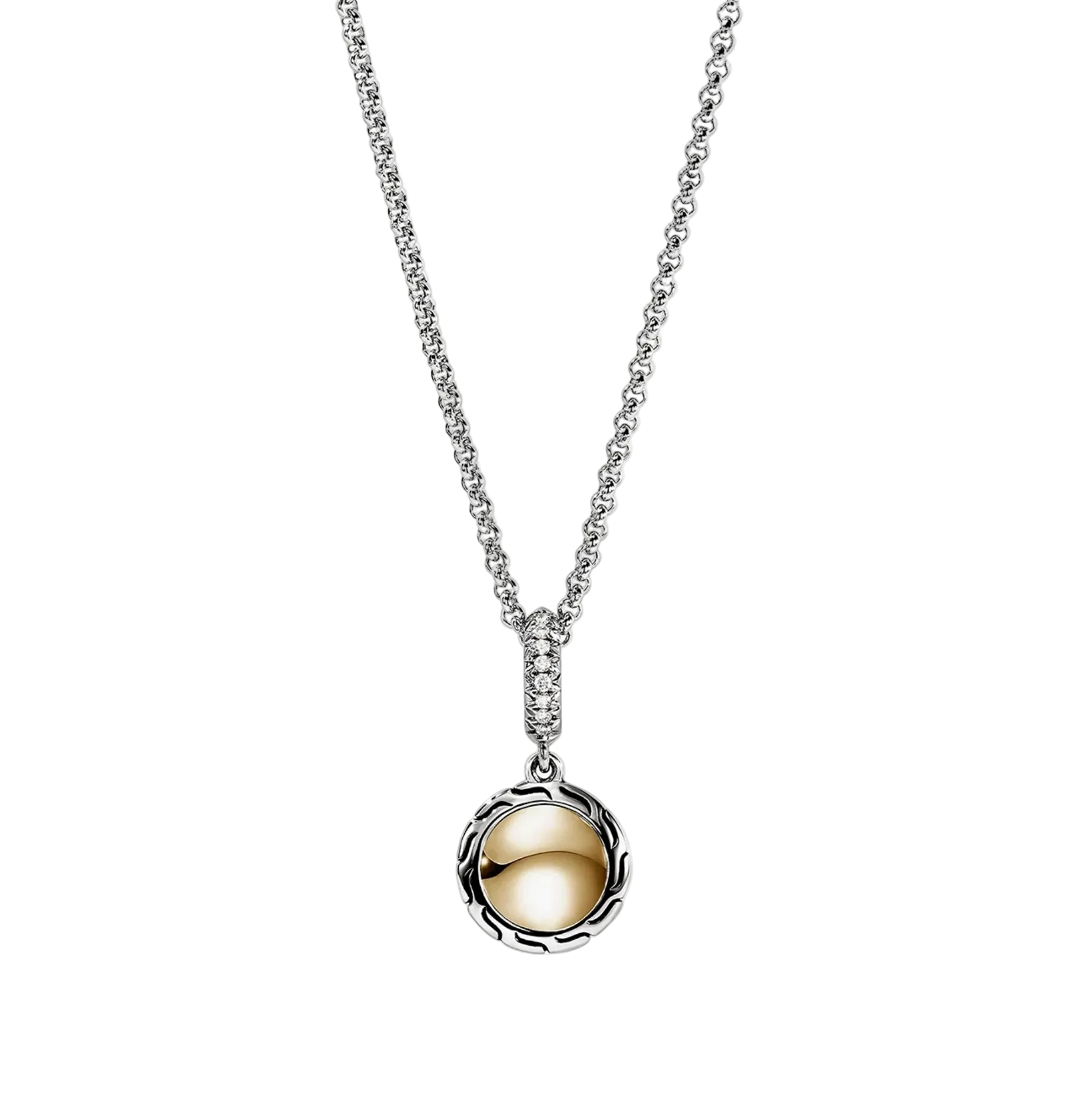 Essentials Diamond Pavé Pendant Necklace