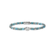 Lovestruck Turquoise And Lab Grown Diamond Heishi Bracelet