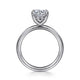 Lark White Gold Round Solitaire Engagement Ring Setting