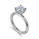 Lark White Gold Round Solitaire Engagement Ring Setting