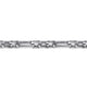 Men's Sterling Silver Figaro Chain Bracelet