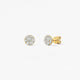 Tessa Diamond Circle Stud Earrings