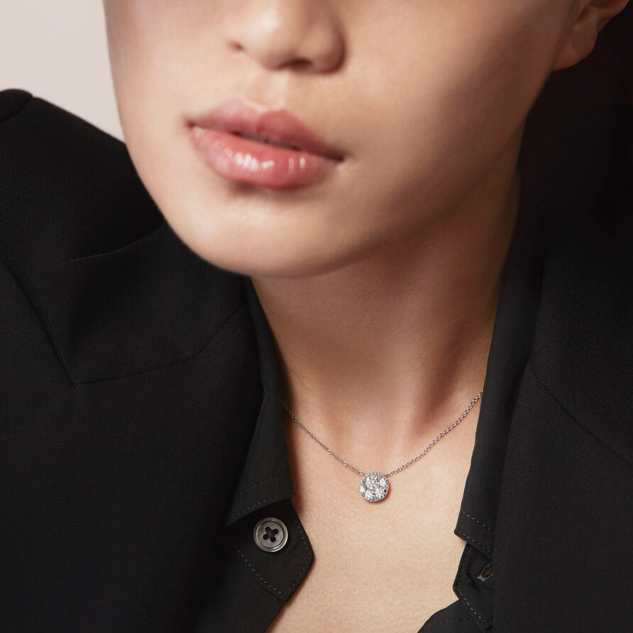 Tessa Diamond Circle Necklace